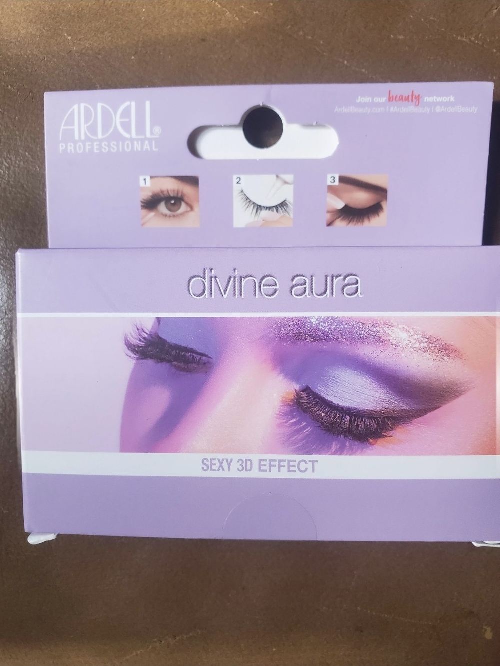 Ardell Divine Aura False Eyelashes - Professional Black Sexy 3D Effect New